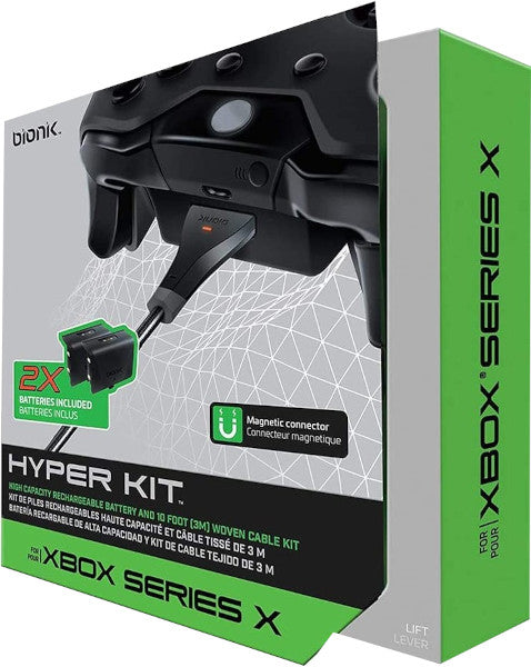 Cargador Bionik Hyper Kit X Cable MagnéTico 3m + 2 BateríAs 1200 Mah ( XBOX - SERIES X) Cargador Bionik Hyper Kit X Cable MagnéTico 3m + 2 BateríAs 1200 Mah ( XBOX - SERIES X)